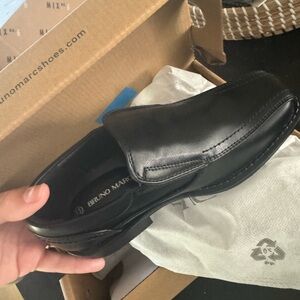 Kids boy black NIB Bruno marc dress shoes